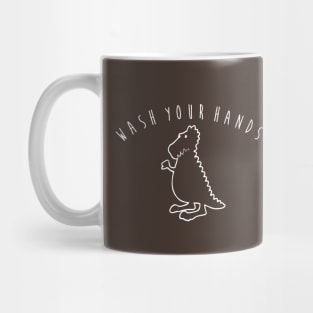 Wash Your Hands Trex Mug